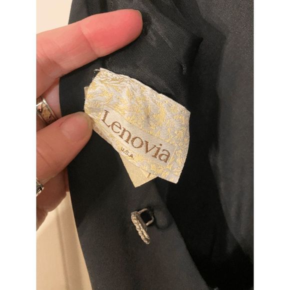 Lenovia USA Lace-Up Back Scoop Neck Spaghetti Straps Slip Dress Black Sz Large - Picture 5 of 14